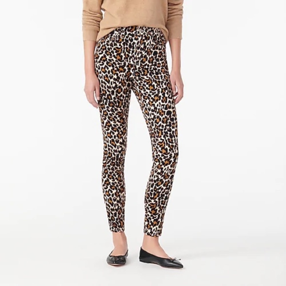J. Crew Toothpick Leopard Stretch Corduroys (28)